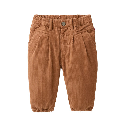 People Wear Organic  Kord Hose in rehbraun uni aus Bio-Baumwolle GOTS