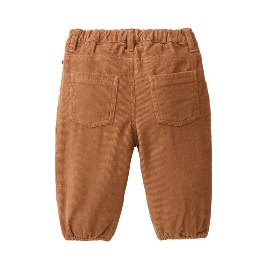 People Wear Organic  Kord Hose in rehbraun uni aus Bio-Baumwolle GOTS