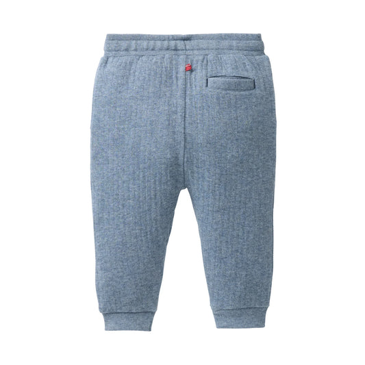 People Wear Organic Sweat Hose in blau mélange aus Bio-Baumwolle GOTS