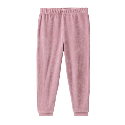 People Wear Organic Nicki Pyjama, rosa, Applikation "Eule", Bio-Baumwolle GOTS