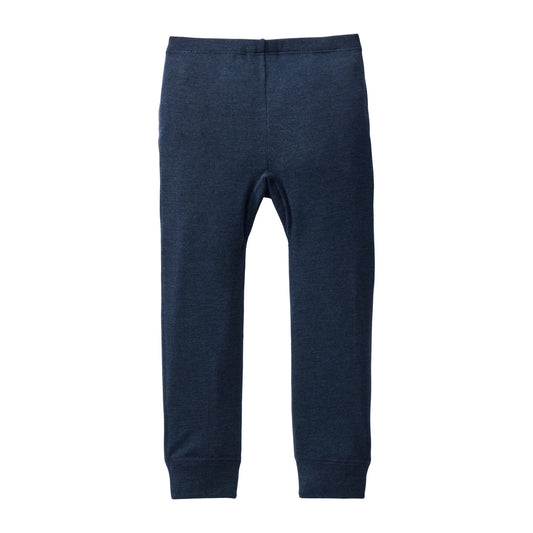 People Wear Organic Wolle Seide Leggings, dunkelblau uni, GOTS