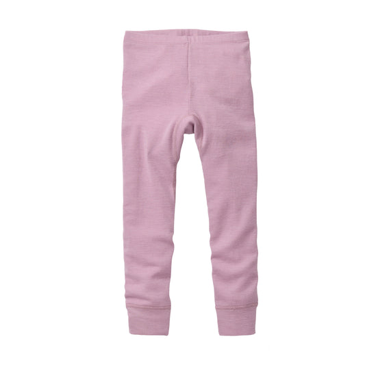 People Wear Organic Wolle Seide Leggings, rosa uni GOTS