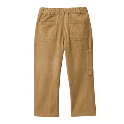 People Wear Organic Kord Hose, braun uni, Bio-Baumwolle