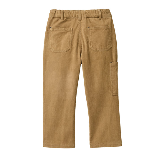 People Wear Organic Kord Hose, braun uni, Bio-Baumwolle