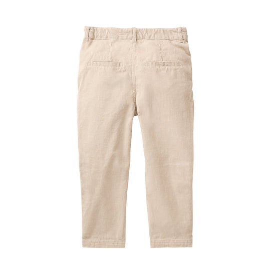 People Wear Organic Kord Chinohose, grau uni, Bio-Baumwolle GOTS