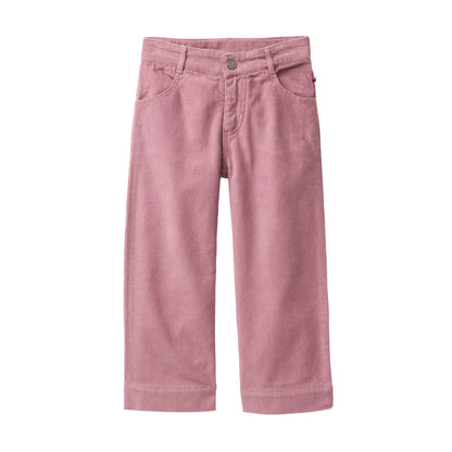 People Wear Organic Kord Hose, rosa uni, Bio-Baumwolle GOTS