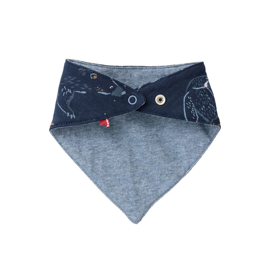 People Wear Organic Dreieckstuch zum Wenden mit Print 'Arktische Tiere' GOTS