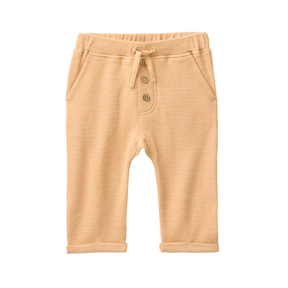 People Wear Organic Sweat Hose in honiggelb uni GOTS