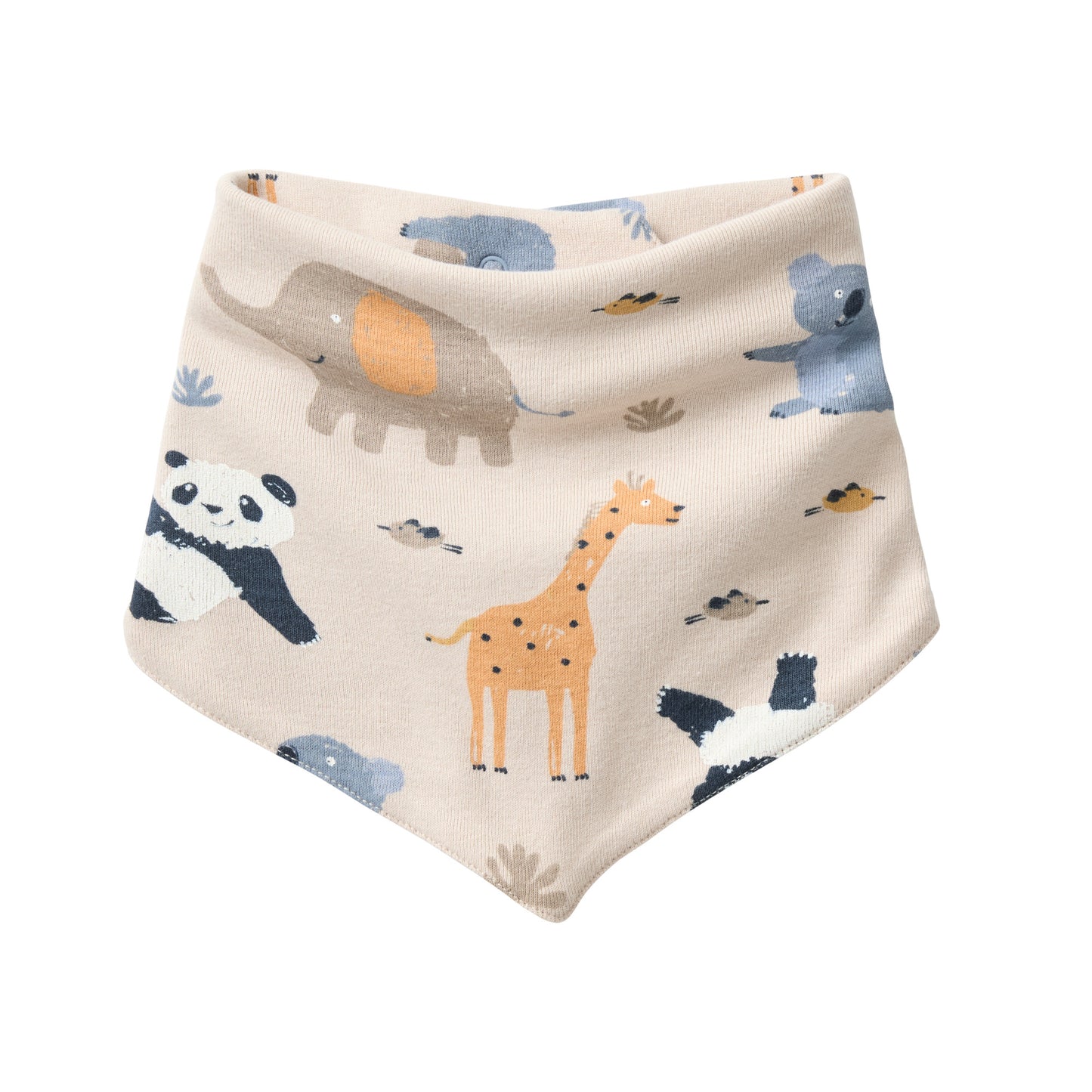 People Wear Organic Halstuch in sand bedruckt mit Zootier-Print GOTS