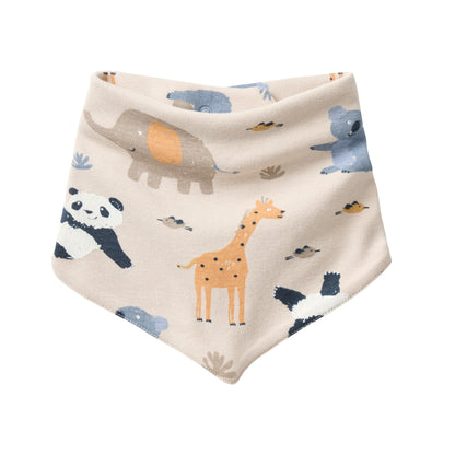 People Wear Organic Halstuch in sand bedruckt mit Zootier-Print GOTS