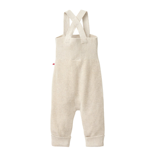 People Wear Organic Strick Latzhose in beige uni