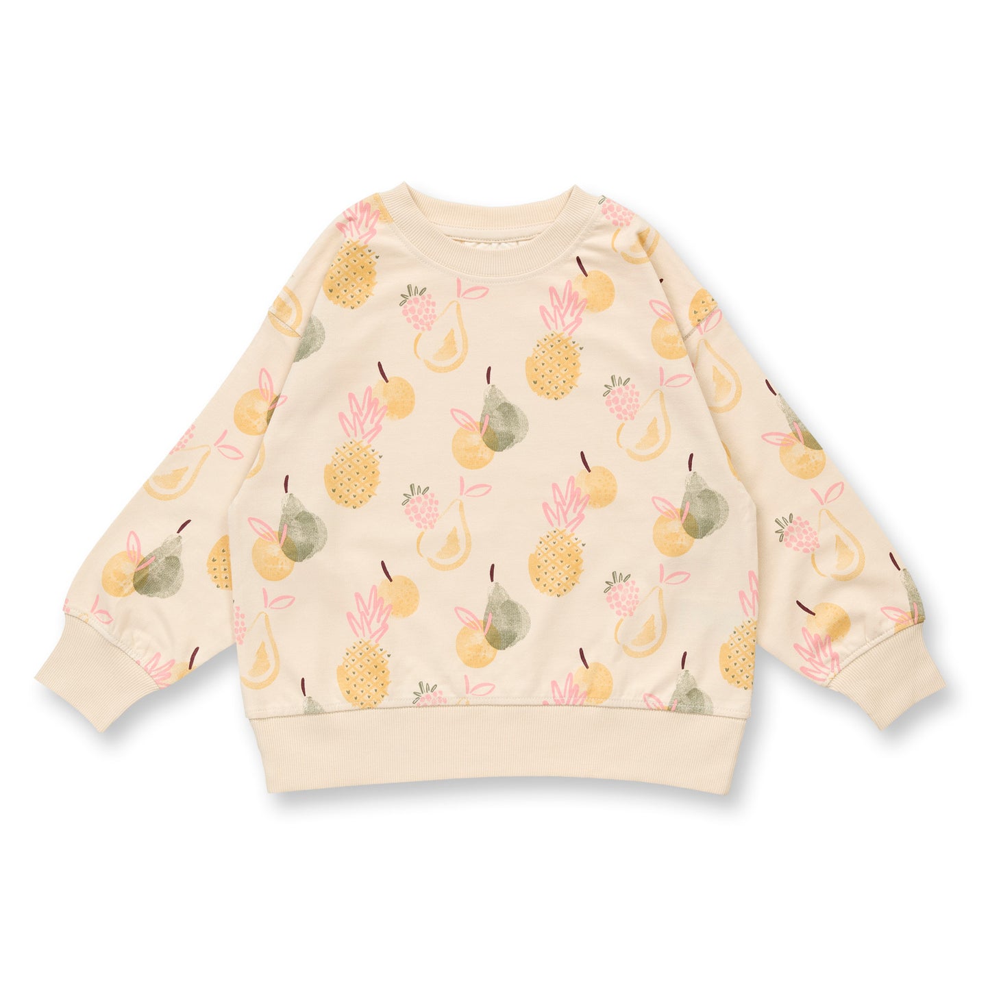 Sense Organics Kinder Sweatshirt mit Früchtedruck, Modell DARI, GOTS