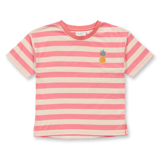 Sense Organics Kinder T-Shirt rosa-creme geringelt, Modell SOPHIE, GOTS
