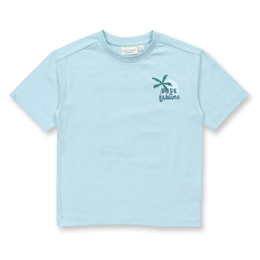 Sense Organics T-Shirt für Kinder in hellblau, Modell OSWIN, GOTS