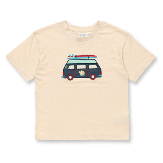 Sense Organics Kinder T-Shirt mit Bus-Motiv, Modell ANTON, GOTS