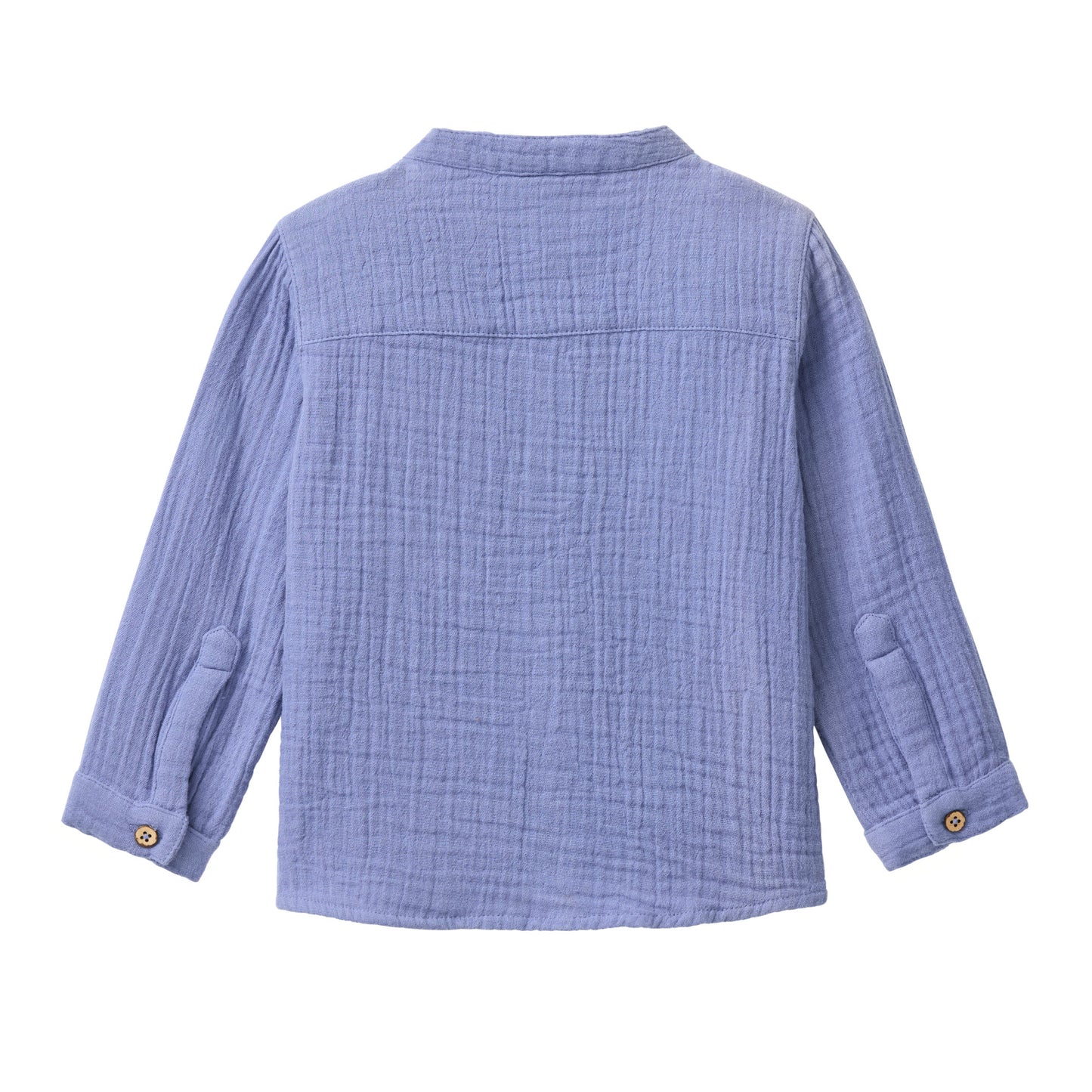 People Wear Organic Musselin-Hemd in atklantikblau GOTS