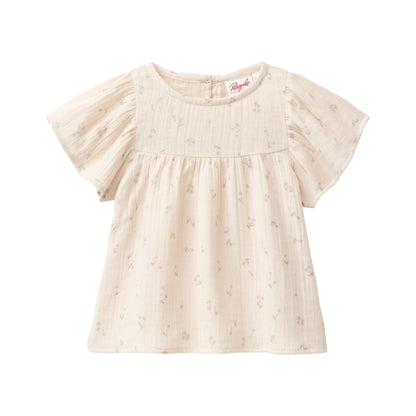 People Wear Organic Musselin-Bluse 'Kleine Kirschen' GOTS