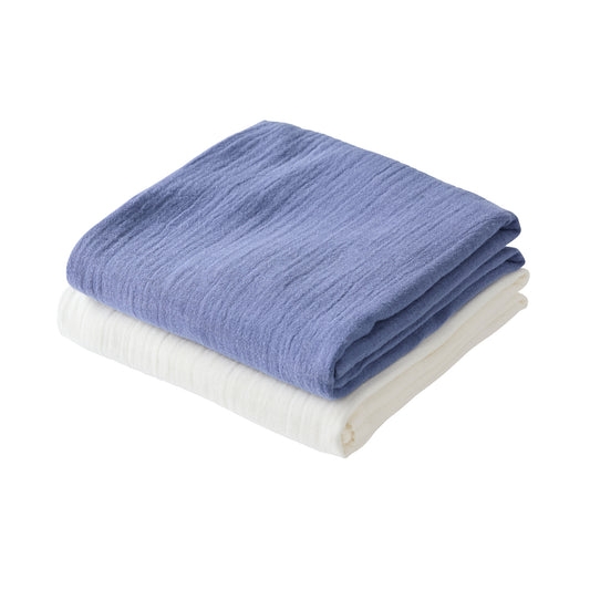 People Wear Organic Mulltuch Atlantikmix GOTS - 2er Pack