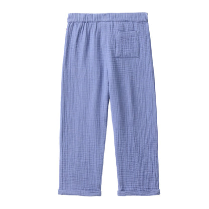People Wear Organic Musselin-Hose in Atlantikblau GOTS