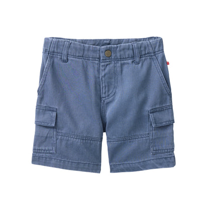 People Wear Organic Twill-Bermuda in ozean GOTS