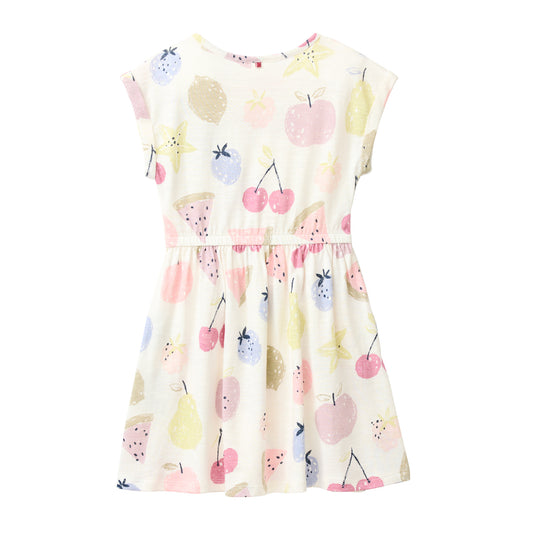 People Wear Organic Kurzarm Kleid "große Früchte" GOTS