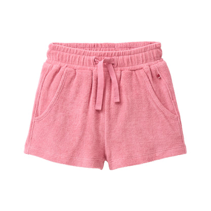 People Wear Organic Frottee Shorts in himbeerrot GOTS