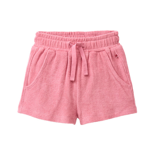 People Wear Organic Frottee Shorts in himbeerrot GOTS