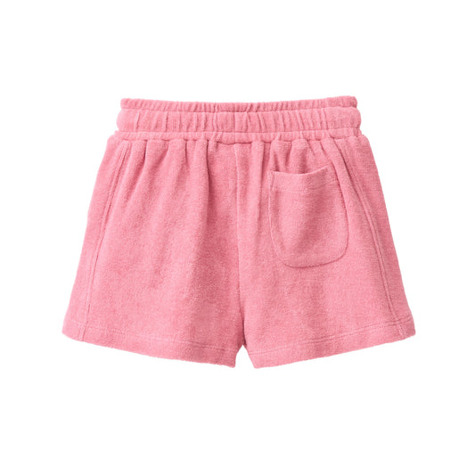 People Wear Organic Frottee Shorts in himbeerrot GOTS