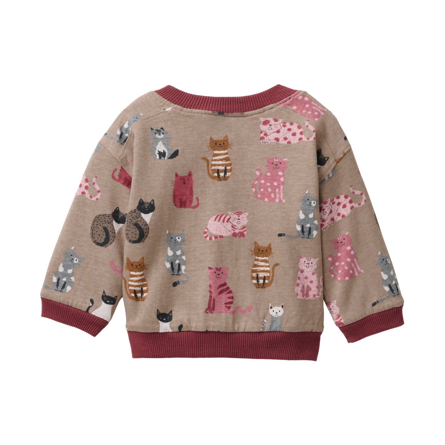 People Wear Organic Nicki-Sweatjacke zum Wenden Rosenholz GOTS