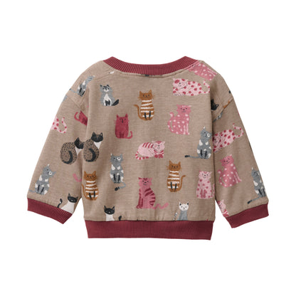 People Wear Organic Nicki-Sweatjacke zum Wenden Rosenholz GOTS