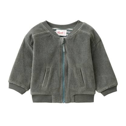 People Wear Organic Nicki-Sweatjacke zum Wenden Eukalyptus GOTS