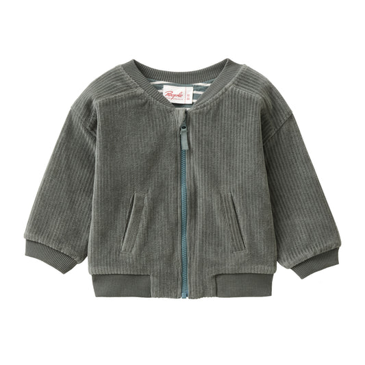 People Wear Organic Nicki-Sweatjacke zum Wenden Eukalyptus GOTS