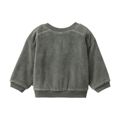 People Wear Organic Nicki-Sweatjacke zum Wenden Eukalyptus GOTS