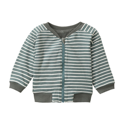 People Wear Organic Nicki-Sweatjacke zum Wenden Eukalyptus GOTS