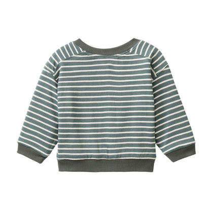 People Wear Organic Nicki-Sweatjacke zum Wenden Eukalyptus GOTS