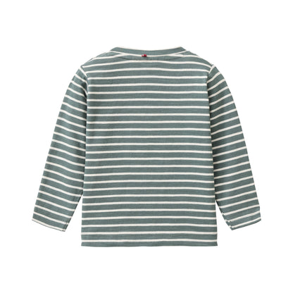 People Wear Organic Langarm-Shirt mit Applikation 'Dog Head' GOTS