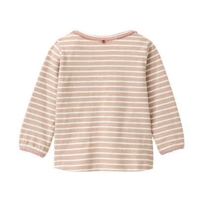People Wear Organic Langarm-Shirt mit 'Hedgehog'-Print GOTS