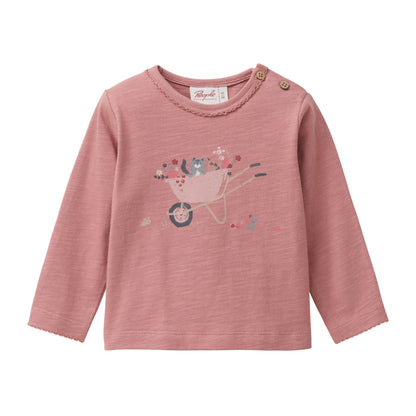 People Wear Organic Langarm-Shirt mit 'Harvest Season'-Print GOTS