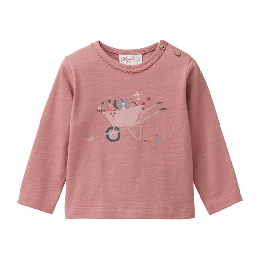 People Wear Organic Langarm-Shirt mit 'Harvest Season'-Print GOTS