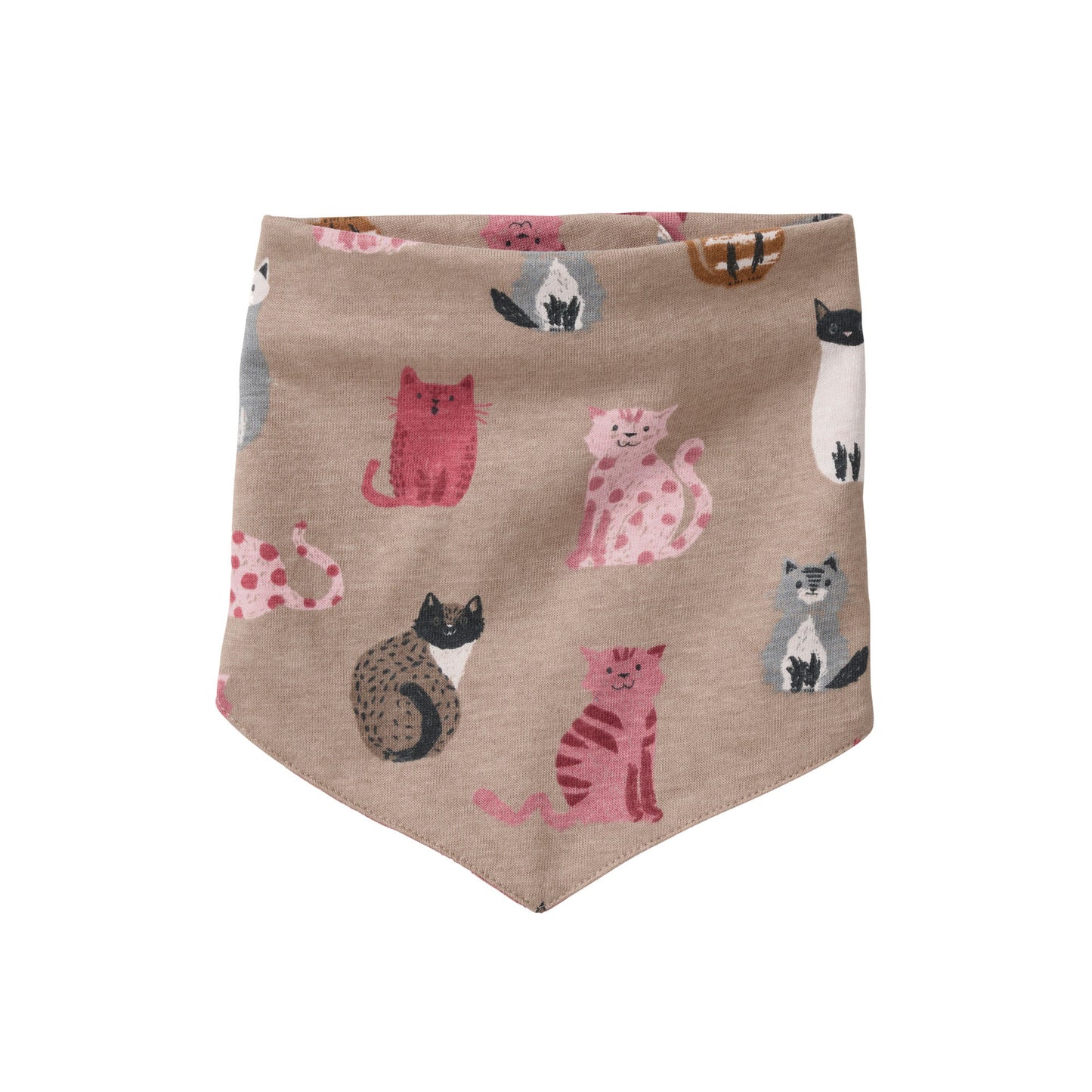 People Wear Organic Halstuch mit Katzenprint GOTS