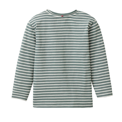 People Wear Organic Langarm-Shirt mit Elch-Applikation GOTS