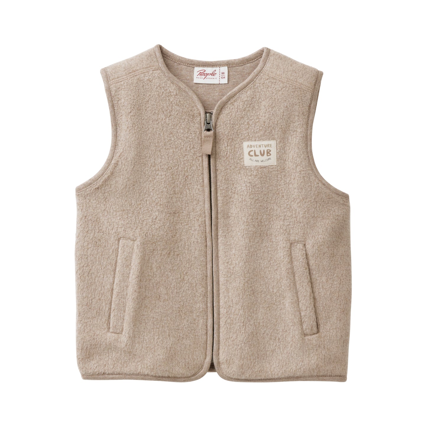 People Wear organic Fleece-Weste GOTS
