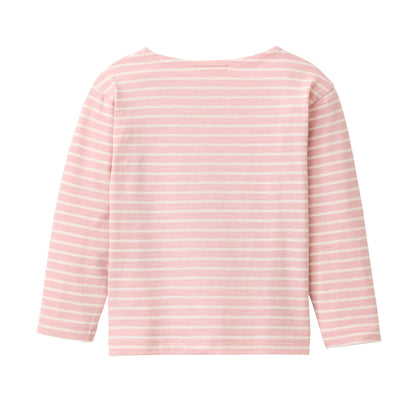 People Wear Organic Langarm-Shirt mit Katzen-Applikation GOTS