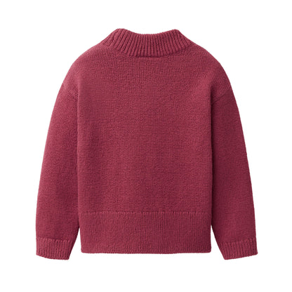 People Wear Organic Strick-Pullover, Stehkragen GOTS