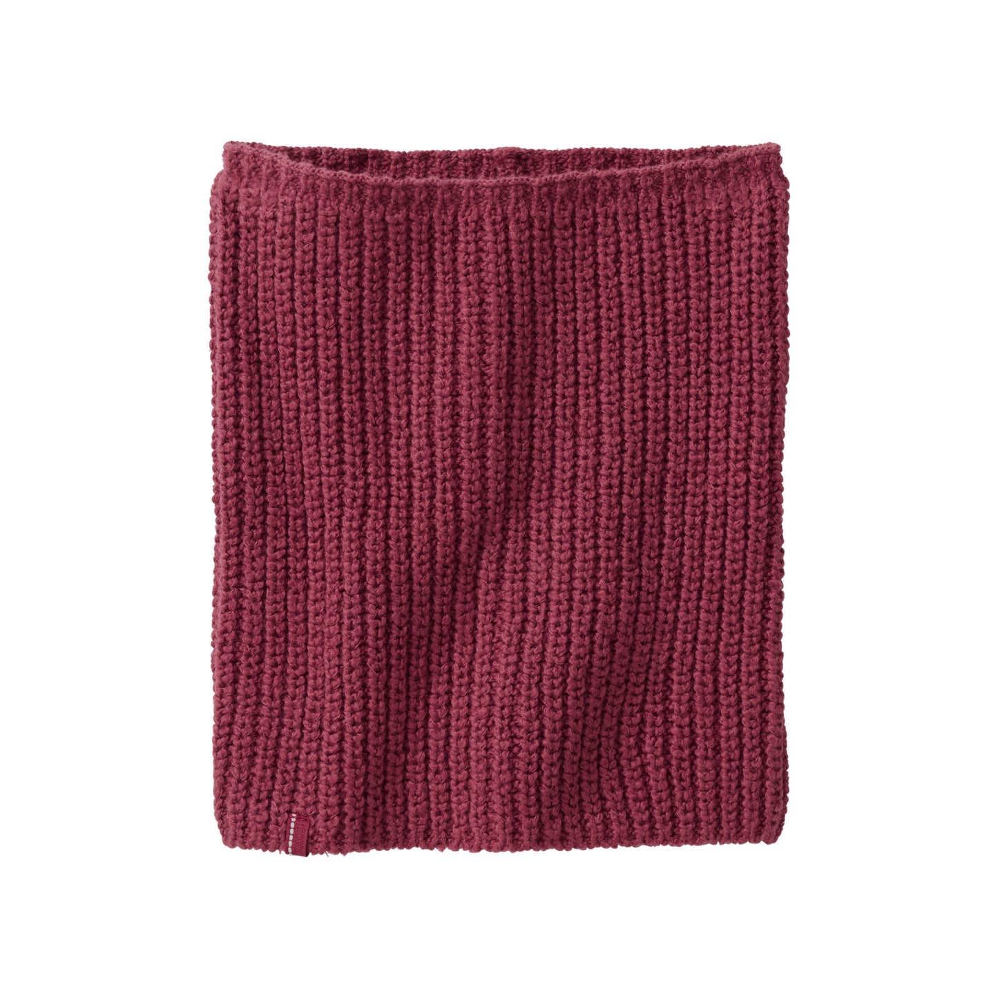 People Wear Organic Strick-Schlauchschal bordeaux GOTS