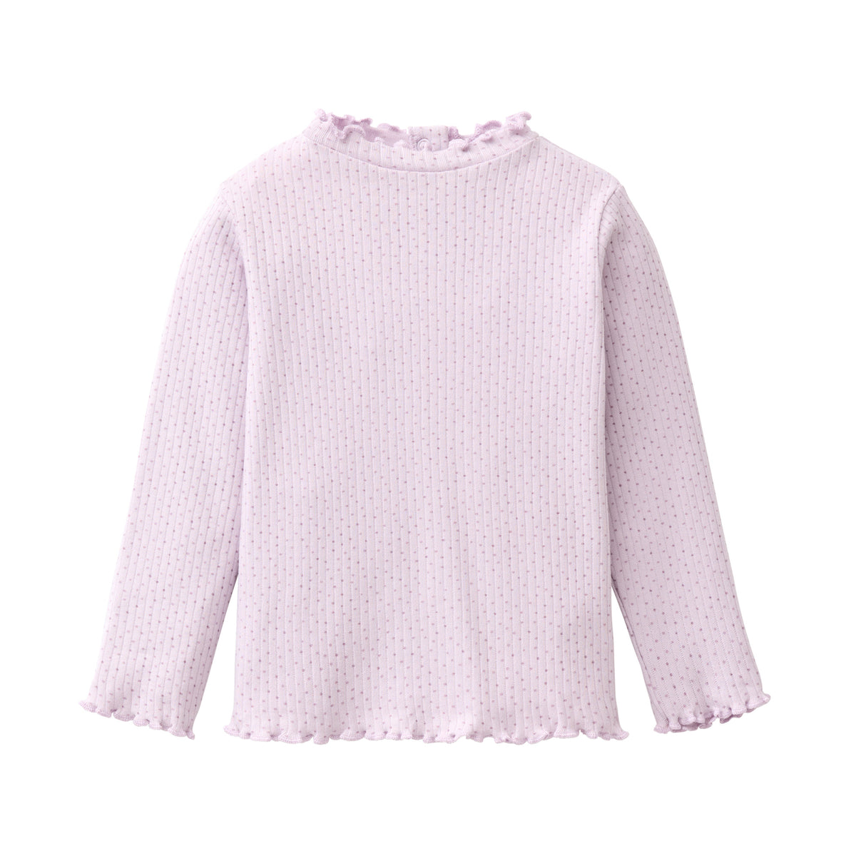 People Wear Organic Langarmshirt mit Stehkragen GOTS