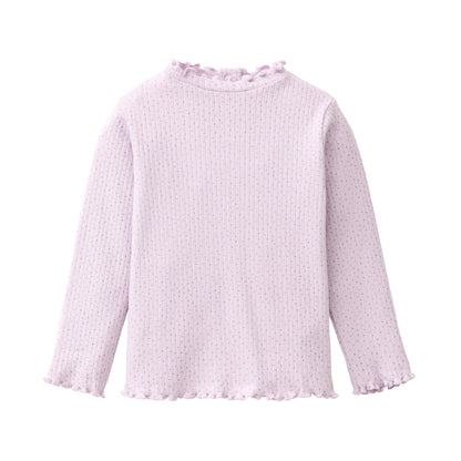People Wear Organic Langarmshirt mit Stehkragen GOTS