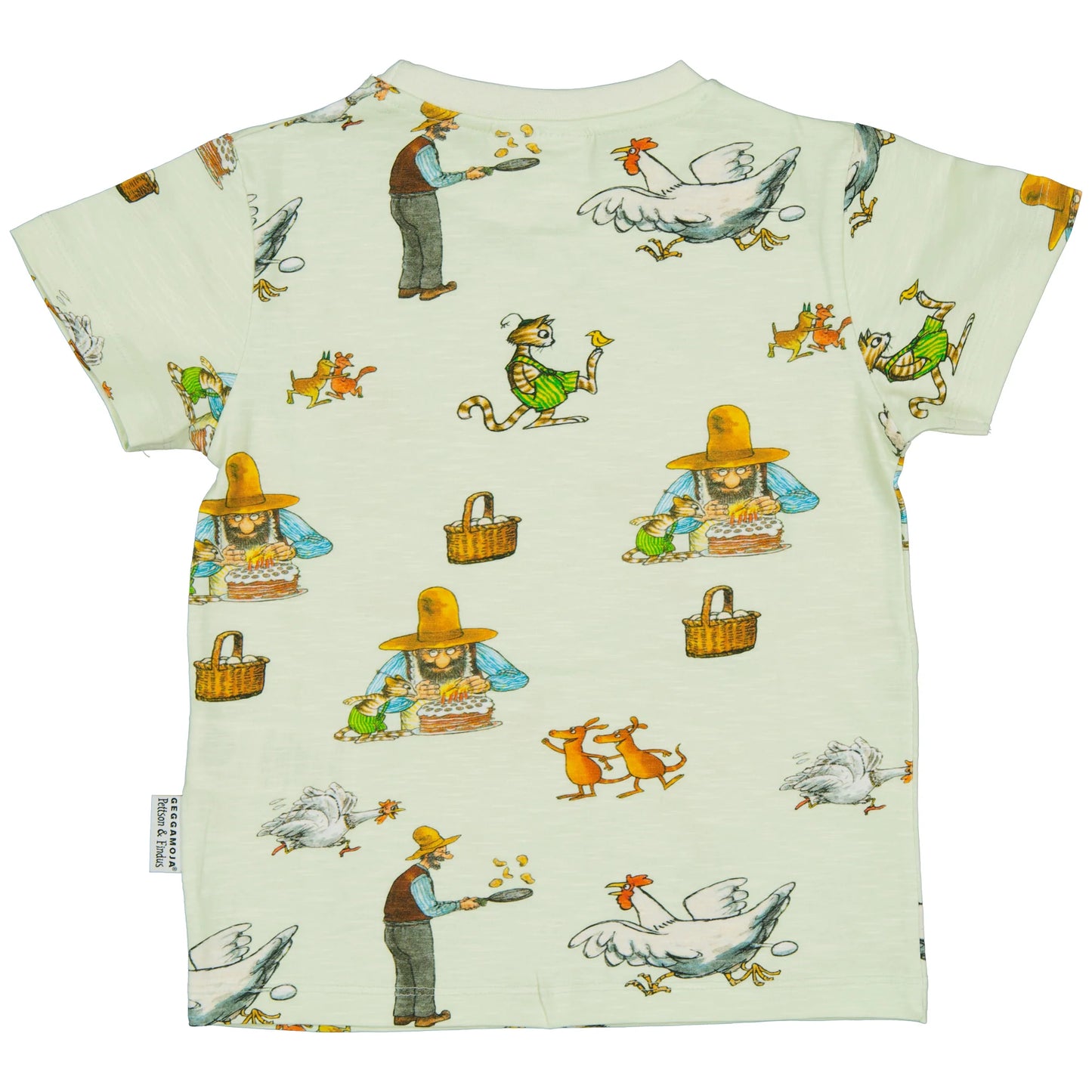 Geggamoja T-Shirt Pettersson und Findus light green
