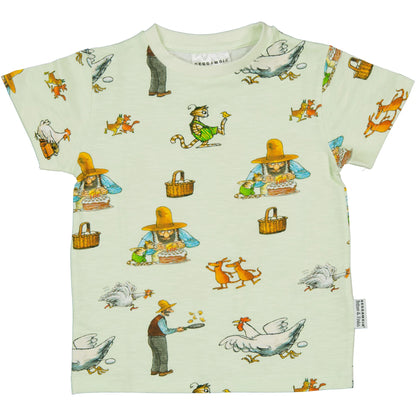 Geggamoja T-Shirt Pettersson und Findus light green
