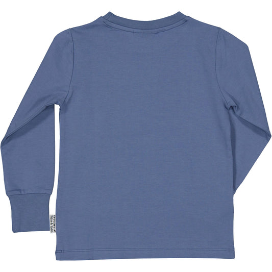 Geggamoja Findus Langarmshirt Dust blue